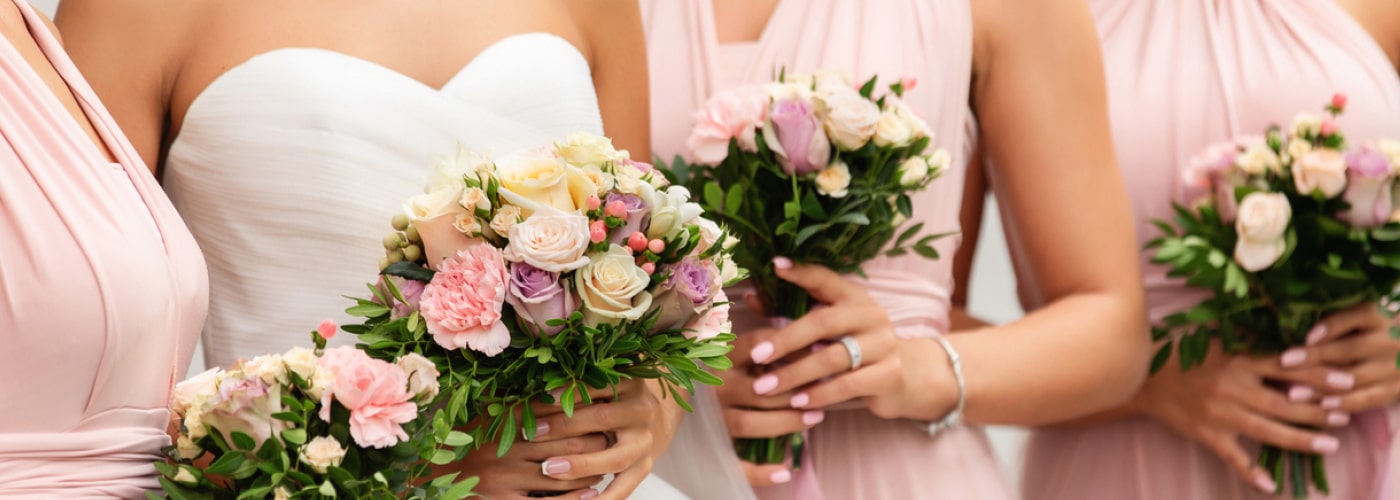 Wedding flowers from Fruit And Flower Fantasy in Chessington